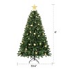 Christopher Knight Home Antonella Pre-Lit Arificial Hinged Christmas Tree with LED Lights - 3 of 4