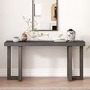 NicBex Console Table with Geometric Design and Open Shelf, Side Table with Solid Pine Legs, Entryway Table for Living Room, Entryway, Hallway - 4 of 4