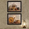 2- Piece Vignette Simple Blessings Black Framed Wall Art for Living Room, Bedroom Wall Art Print for Home Decor by Billy Jacobs - 4 of 4