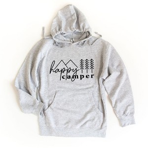 Simply Sage Market Women's Graphic Hoodie Happy Camper Trees - 1 of 2