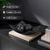 Creative Scents Black Marble Look Fruit Decorative Bowl Dish - 4 of 4