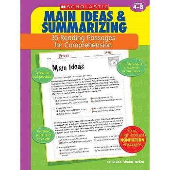 35 Reading Passages for Comprehension: Main Ideas & Summarizing - by  Linda Ward Beech & Linda Beech (Paperback)