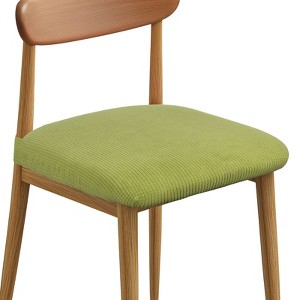 Unique Bargains Washable Stretch Soft Dining Chair Cushion Covers 2 Pcs - 1 of 4