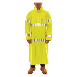 Tingley  Flame Resist Rain Coat,Yellow/Green,XL C53122 - 1 of 3