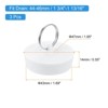 Unique Bargains Bathroom Kitchen Laundry Rubber Hanging Ring Sink Bathtub Drain Stoppers - 2 of 4