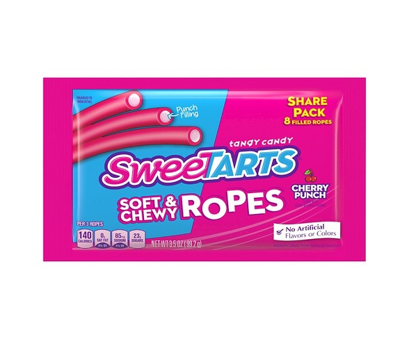SweeTARTS Cherry Punch Soft & Chewy Ropes Candy - 3.5oz