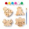 4ct Paint-Your-Own Wood Critters Set - Mondo Llama™ - image 2 of 4