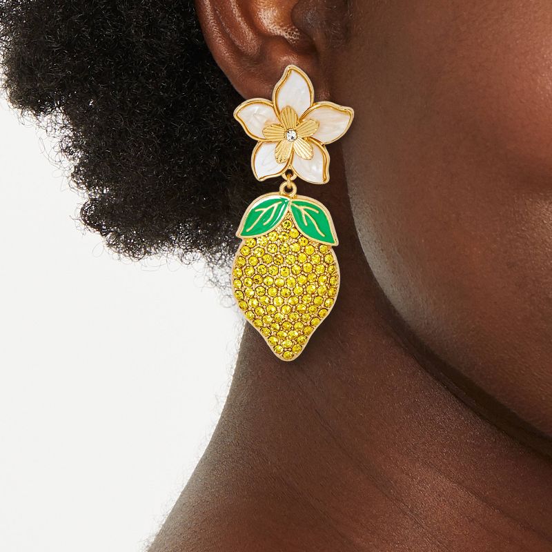 SUGARFIX by BaubleBar Best of the Zest Earrings - Yellow, 2 of 4