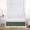 Sweet Jojo Designs Unisex Baby Crib Bed Skirt Diamond Tuft Green and Ivory - 2 of 3