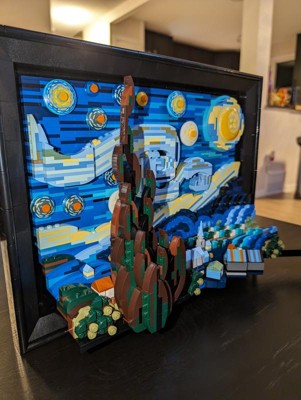 vincent van gogh's starry night is being turned into a 1,552-piece LEGO set