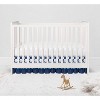 Bacati - MixNMatch Blue Dots 3 layer Crib/Toddler ruffles/skirt - 4 of 4