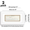 Americanflat 5x10 Business License Frame - Use as 3.5x8 Frame with Mat (2 Pack) - 2 of 4