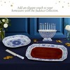 Spode Judaica Collection Oval Platter - 14 Inch Blue & White Porcelain Serving Tray - Judaic Design Inspired by 1880's Manuscripts - Dishwasher Safe - 4 of 4