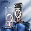 HTUTWOO for iPhone 17/Air/Pro/Max Case, Floral Slim Shockproof Clear Phone Cover Compatible with Magsafe - 2 of 4