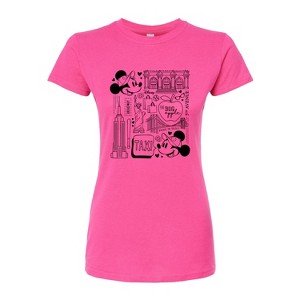 Women's - Disney - Mickey & Friends Juniors Fitted Graphic T-Shirt - 1 of 3