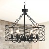 Bella Depot Modern Black Metal Cage Chandelier Industrial  Pendant Light for Hallway, Kitchen Island - 2 of 4