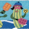 Jellybean Pickleball Couple Doormat – 20"x30" Indoor/Outdoor, Washable Entry Mat for Sports Lovers - 2 of 3