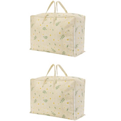 REGALWOVEN Versatile Sturdy Materials Storage Bags with Handles 2 Pcs