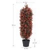 Rbied Green Composite Artificial Tree, Artificial Foliage/Topiary for Indoor and Outdoor ( 2-Piece ) - 2 of 4