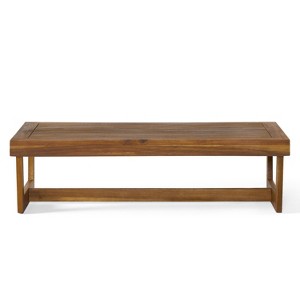 Christopher Knight Home Sherwood Acacia Wood Slat Panel Coffee Table - 1 of 4