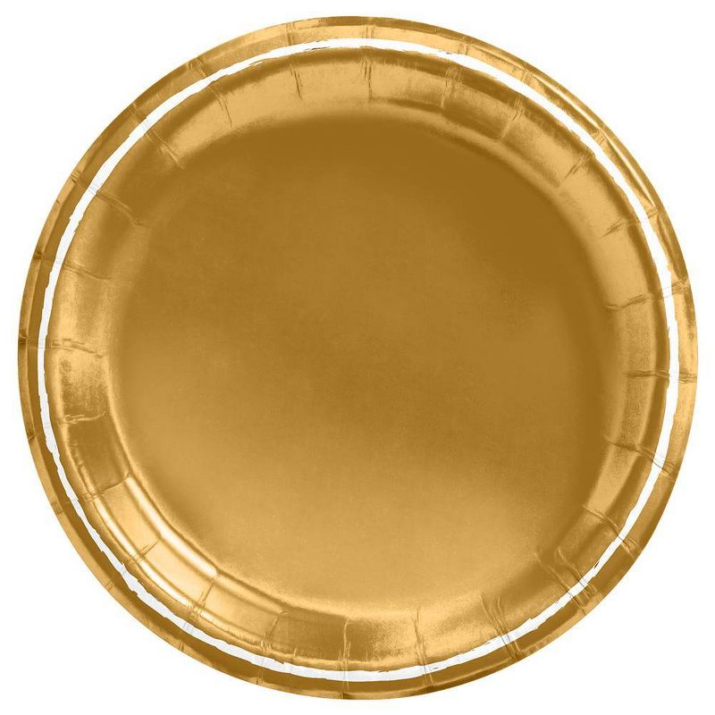 20ct Snack Plates Gold - Spritz&#8482;, 1 of 3