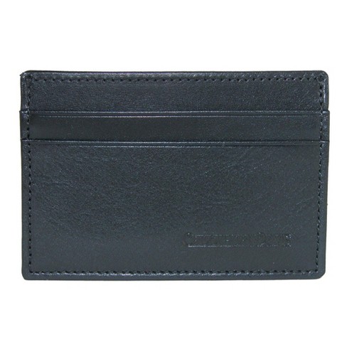 Leather Business Card Case Holder for Men & Women, Italian Calfskin