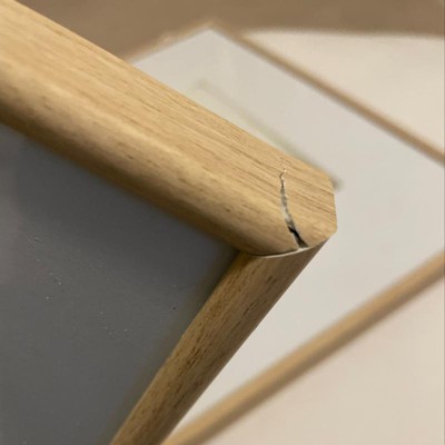 Wood Matted Wall Frame Midtone Woodgrain - Threshold™ : Target
