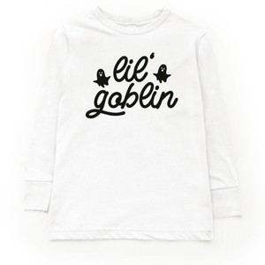Lil' Goblin Ghosts - Toddler Long Sleeve Graphic Tee and Youth Long Sleeve Graphic T-Shirt - 1 of 3
