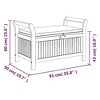 vidaXL Patio Storage Bench with Cushion, 35.8" Solid Wood Acacia - 3 of 4