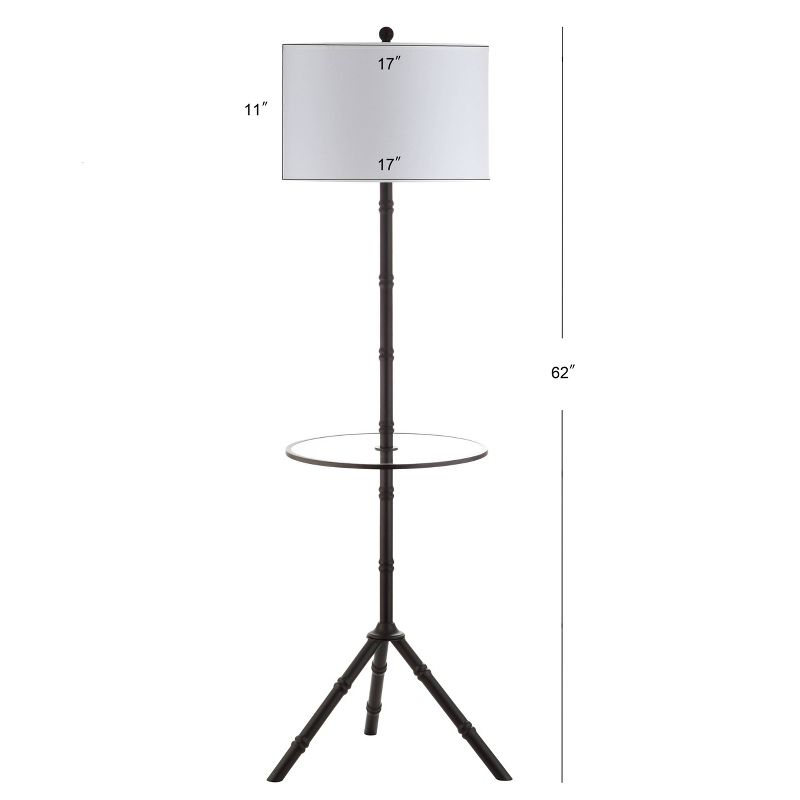 62" Metal Hall End Table Floor Lamp (Includes Energy Efficient Light Bulb) - JONATHAN Y, 5 of 6