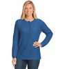 Collections Etc Henley Shaker Knit Sweater - 3 of 4