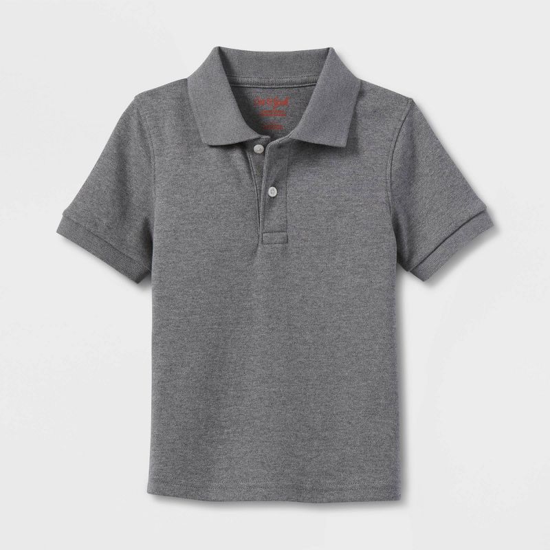 Toddler Boys&#39; Short Sleeve Interlock Uniform Polo Shirt - Cat &#38; Jack&#8482; , 1 of 4