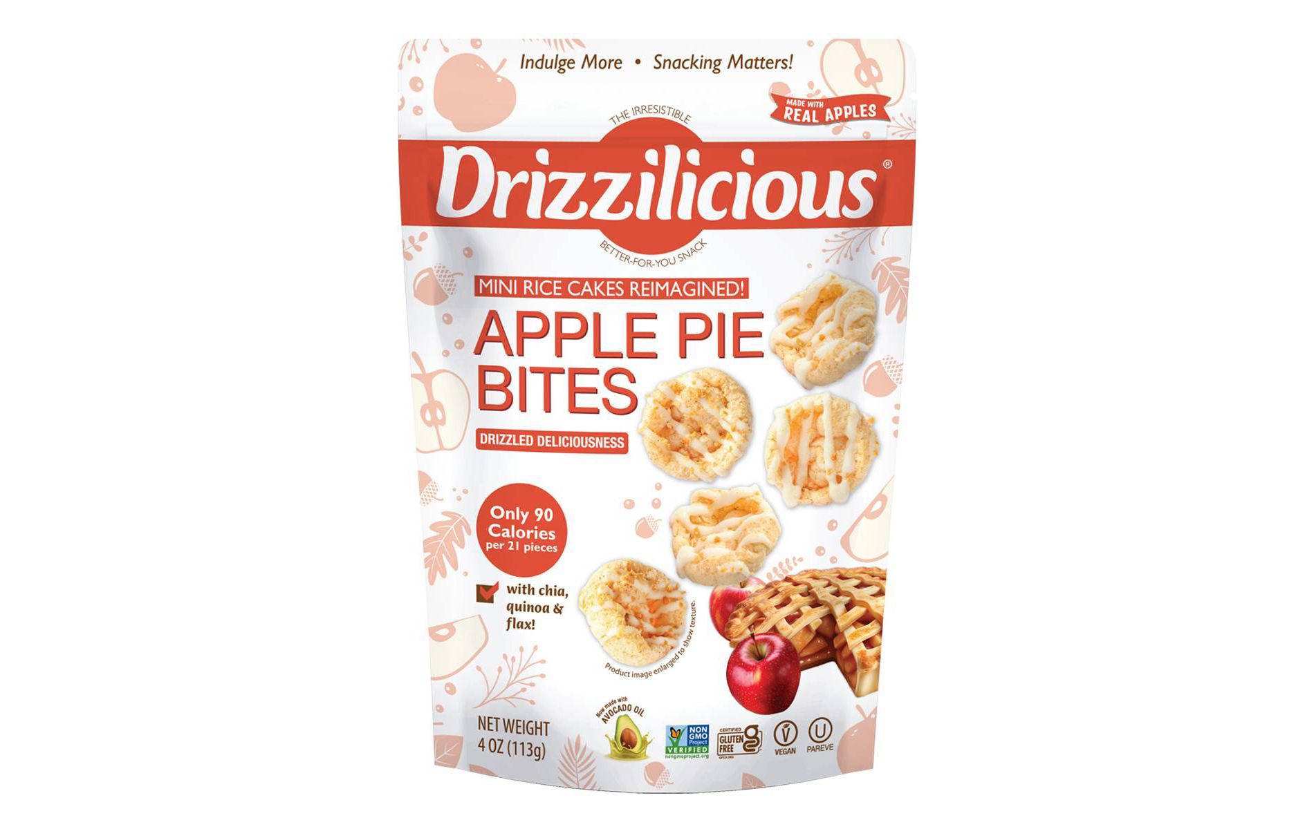Drizzilicious Apple Pie Rice Cake - 4oz