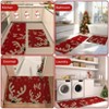 Machine Washable Christmas Holiday Decorative Area Rug Soft Indoor Non Slip Festive Welcome Doormat for Kitchen Bedroom - 4 of 4