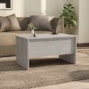 vidaXL Coffee Table Concrete Gray 31.5"x19.7"x16.7" Engineered Wood - 4 of 4