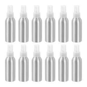 Unique Bargains Aluminum Rustproof Portable Empty Travel Spray Bottles 12 Pcs - 1 of 4