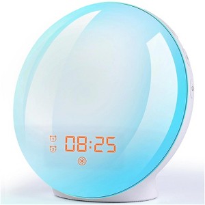 WOPET Sunrise Alarm Clock - Smart Wake-Up Light with Sunrise Simulation, Dual Alarms, FM Radio, and Nightlight for Bedroom - 1 of 1