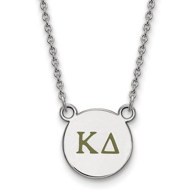 Black Bow Jewelry Sterling Silver Kappa Delta Greek Life Necklace 18 Inch