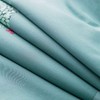 Botanical Duvet Cover Queen 100 Egyptian Cotton Green Leaves Set 3 Pcs with Zipper Ties - 4 of 4