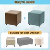 Unique Bargains Stretchy Soft Comfortable Rectangular Foot Stool Cover - 4 of 4