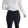Women's Glitter Moment Bodysuit - Blue Buttercup - 2 of 4