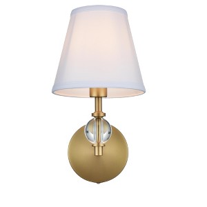 Elegant Lighting Bethany 7 inch Wall Sconce in Satin Gold - 1 of 4