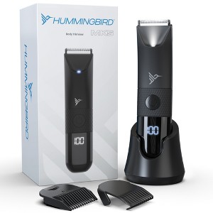 HUMMINGBIRD MK5 Pubic Hair Trimmer for Men – Ceramic Blade, No Nick, No Cut, Ball Trimmer, USB-C Rechargeable, Travel Pouch, Body Trimmer - 1 of 4