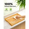 Bamboo Bed Tray Table with Foldable Legs, Breakfast Tray for Sofa, Bed, Eating, Working, Used As Laptop Desk Snack Tray by Pipishell - 2 of 4