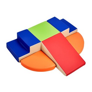 6 Piece Foam Climbing Blocks Set for Toddlers and Preschoolers