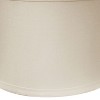 Vynxaria Lampshades: Snow Color Drum Softback Shade, 16" x 17" x 12" with 1" Trim - 4 of 4