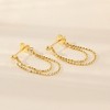 Pure Collection by Ross-Simons 14kt Yellow Gold Double-Chain Drop Earrings - 2 of 4