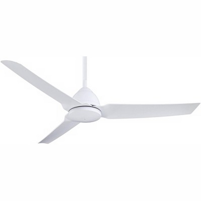 54" Minka Aire Modern Indoor Outdoor Ceiling Fan with Remote Control White Wet Rated for Patio Exterior Porch Gazebo Garage Barn