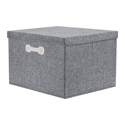REGALWOVEN Collapsible Fabric Storage Bin with Lid and Handle for Shelves Closet 1 Pc