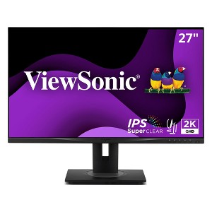 ViewSonic VG2748A-2K 27 Inch IPS QHD Ergonomic Monitor with Ambient Light Sensor, Auto Screen Dimmer, Screen Privacy Alert, USB HUB, DisplayPort, - 1 of 4
